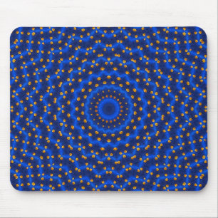 Ente auf Blau Kaleidoscope Klein Mousepad