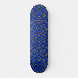Ente auf Blau Kaleidoscope Klein Skateboard