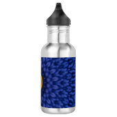Ente auf Blau Kaleidosskop Edelstahlflasche (Rechts)