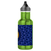 Ente auf Blau Kaleidosskop Edelstahlflasche (Rechts)