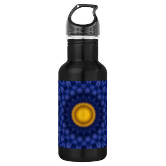 Ente auf Blau Kaleidosskop Trinkflasche