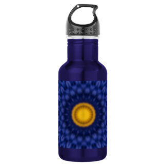 Ente auf Blau Kaleidosskop Trinkflasche
