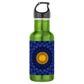 Ente auf Blau Kaleidosskop Trinkflasche