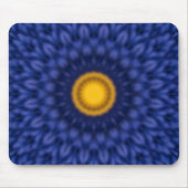 Ente auf blau mit gelber Farbe Mousepad (Vorne)