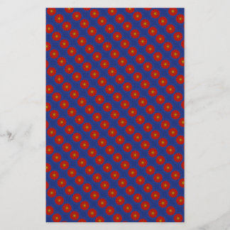 Ente auf blau mit rotem Kaleidoskop Briefpapier