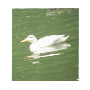 Ente auf dem WasserNotepad Notizblock