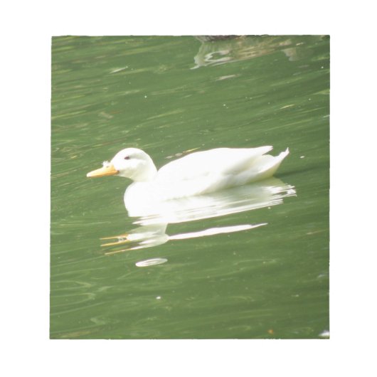 Ente auf dem WasserNotepad Notizblock (Vorderseite)