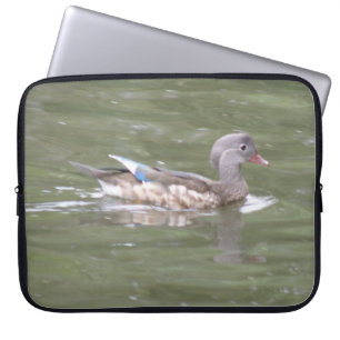 Ente auf der Laptop-Tasche Laptopschutzhülle