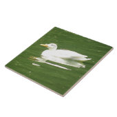 Ente auf der Wassersäule Fliese (Seite)