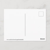 Ente auf einer Wiese Postkarte (Rückseite)