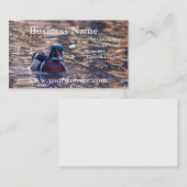 Ente auf Teich-Visitenkarte Visitenkarte (Vorne/Hinten)