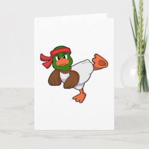 Ente bei Kampfsport Karate Karte