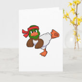 Ente bei Martial Arts Karate Karte (Gelbe Blume)