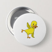 Ente bei Yoga Stretching-Übung Button (Vorne & Hinten)