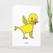 Ente bei Yoga Stretching-Übung Karte (Rückseite)