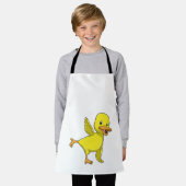 Ente bei Yoga Stretching-Übung Schürze (Getragen)