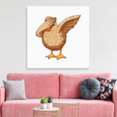 Ente beim Hip Hop Dance Dab Leinwanddruck (Insitu (Wohnzimmer))