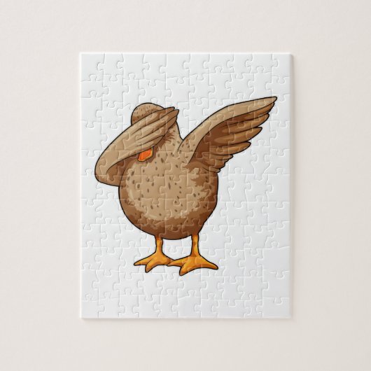 Ente beim Hip Hop Dance Dab Puzzle (Vertikal)