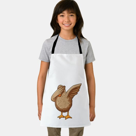 Ente beim Hip Hop Dance Dab Schürze (Insitu)