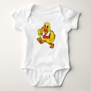 Ente beim Laufen Baby Strampler