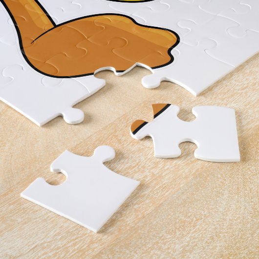 Ente beim Lesen mit Buch Puzzle (Seite)