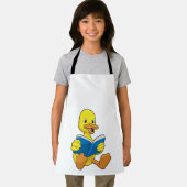 Ente beim Lesen mit Buch Schürze (Insitu)