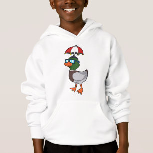 Ente beim Regen mit Umbrella.PNG Hoodie
