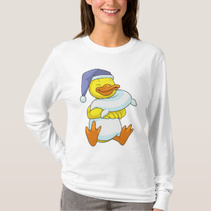 Ente beim Schlafen mit Nachtkappe T-Shirt