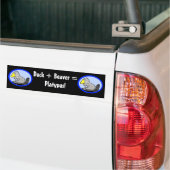 Ente + Biber = Platypus! Autoaufkleber (Auf Lkw)