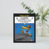 ‚Ente Blind‘ Postkarte (Stehend Vorderseite)