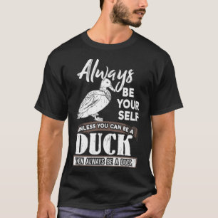 Ente Boston Terrier Hund T-Shirt