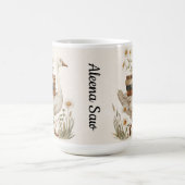 Ente, Buch & Blumen Tasse | Individueller Text Ges (Mittel)