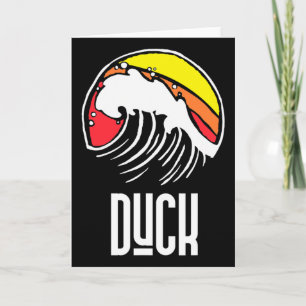 Ente Carolina Vintage 80er Retro Surfen Strandwell Karte