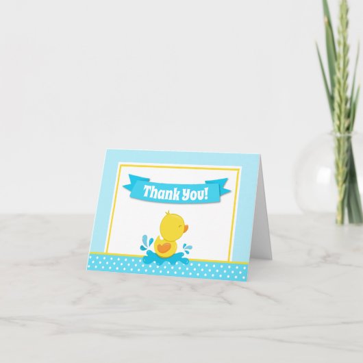 Ente Dankeschön Karte Faltkarte (Vorderseite)