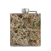 Ente deckt Camouflage mit Schilf Flachmann (Rückseite)