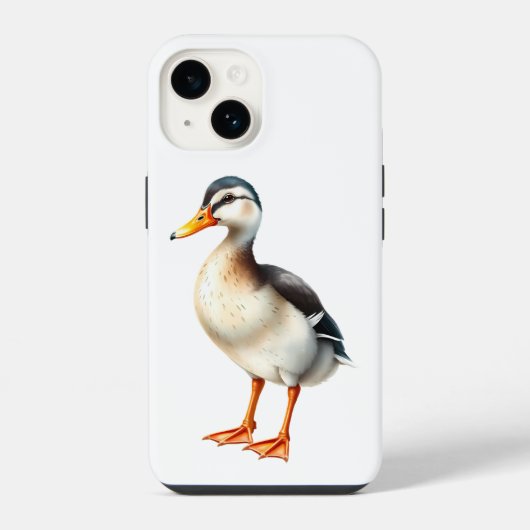 Ente, die auf dem Boden steht iPhone Hülle (Rückseite)