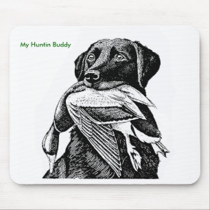 Ente, die Labrador jagt Mousepad