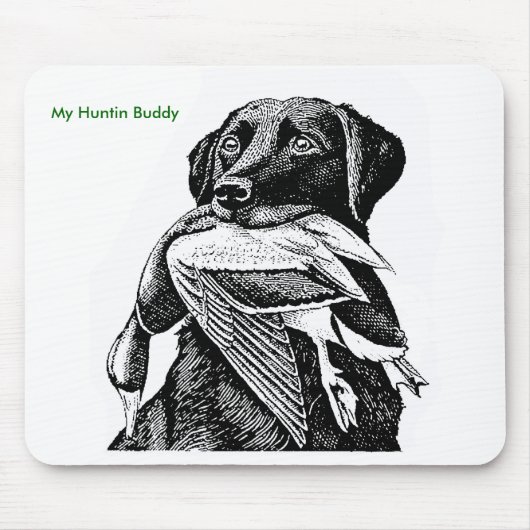 Ente, die Labrador jagt Mousepad (Vorne)