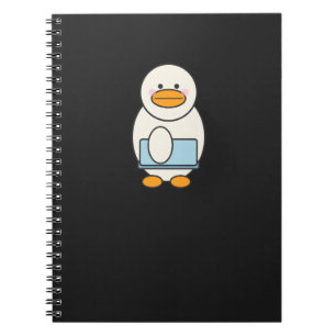 Ente, die zur Arbeit geht Notizblock