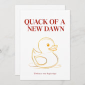 Ente einer neuen Morgendämmerung - Persönlicher So Einladung (Vorne/Hinten)