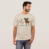 Ente, Ente Elche Funny Men/Boys Jagen T - Shirt (Vorne ganz)