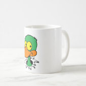 ENTE - färben Sie keinen HINTERGRUND Kaffeetasse (VorderseiteRechts)