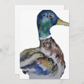 Ente Feiertagskarte (Vorne/Hinten)