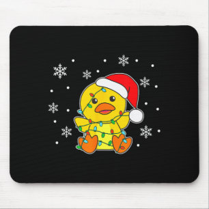 Ente Frohe Weihnachten Winter Tiere Ente Mousepad