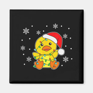 Ente Frohe Weihnachten Wintertiere Ente  Magnet