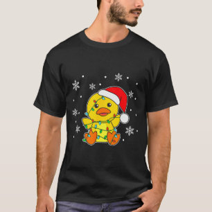 Ente Frohe Weihnachten Wintertiere Ente  T-Shirt