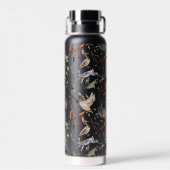 Ente Gänse Kaninchen Jagd Herbst Blätter Trinkflasche (Rückseite)