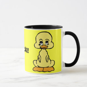 ENTE! gelbe Entenwecker-Keramik-Tasse Tasse