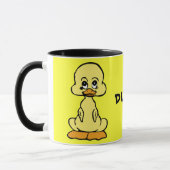 ENTE! gelbe Entenwecker-Keramik-Tasse Tasse (Links)