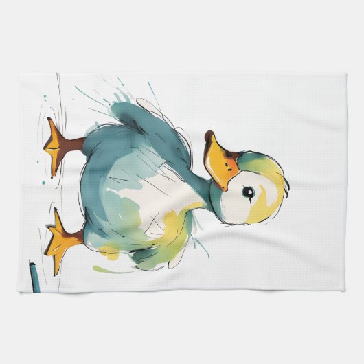 Ente Geschirrtuch (Horizontal)